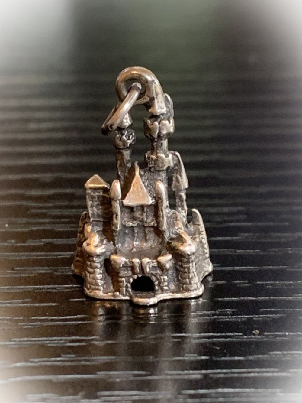 Authentic VTG 925 Sterling Silver 3D Disneyland Castle Charm Pendant